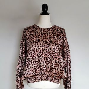 ZARA Oversized Animal Print Top